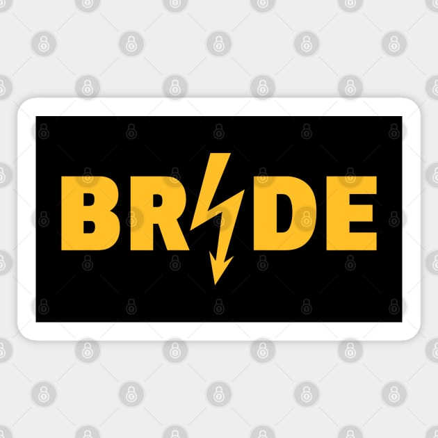 Bride Flash (Hen Night / Bachelorette Party / Gold) Sticker by MrFaulbaum